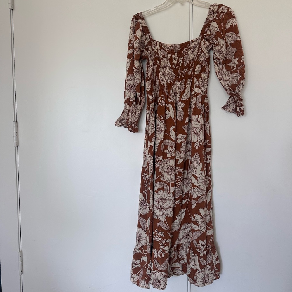 Petal and Pup Byron Floral Brown Dress